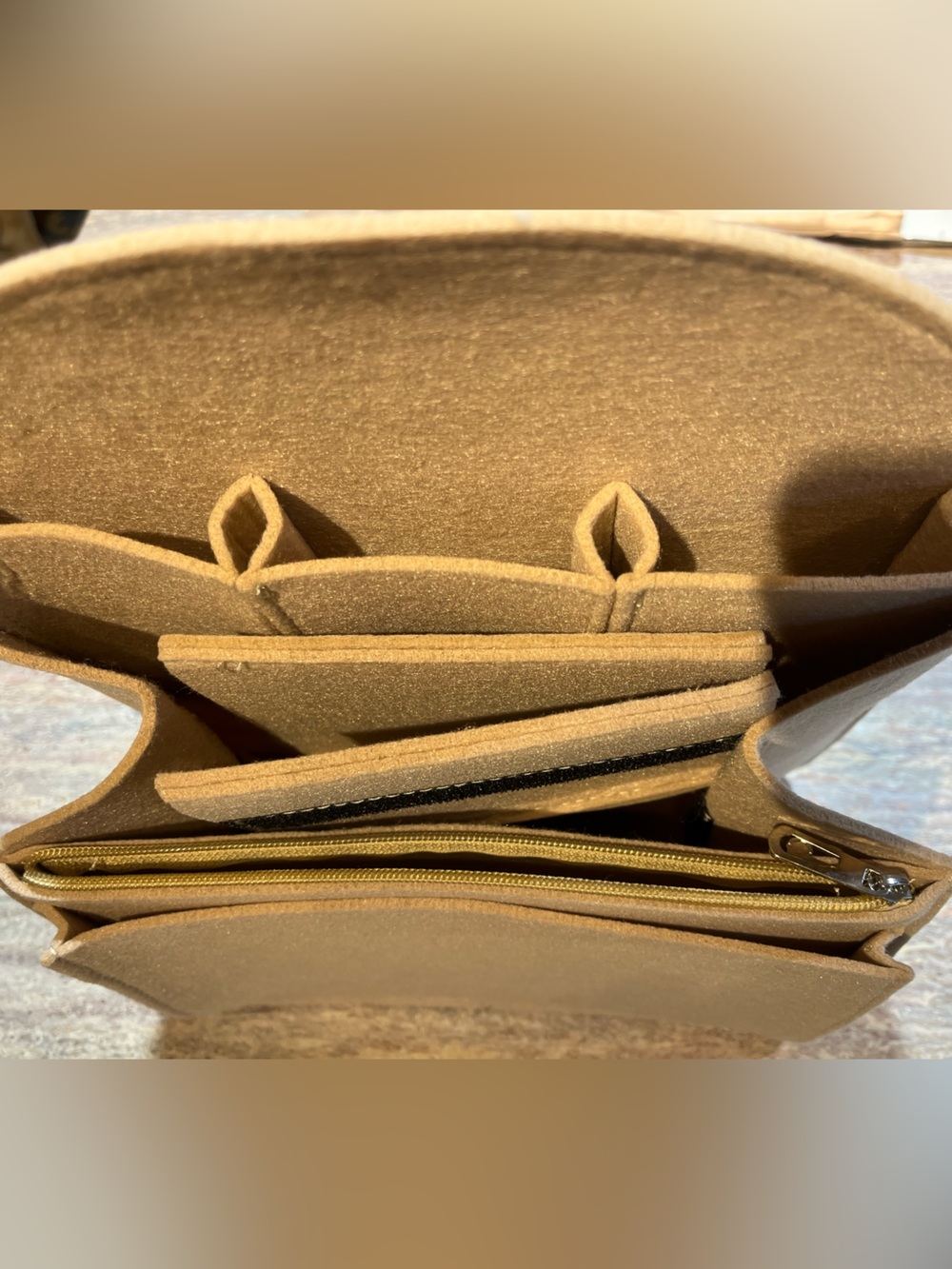 Backpack Felt Organizer Insert in Beige - Bag Organizer NWOT